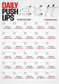 Image result for Push-up Challenge Chart