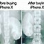 Image result for iPhone X Hair Meme