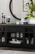 Image result for Two Tone Black and Teak Buffet