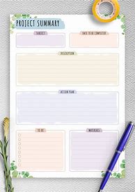 Image result for Free Printable Project Planner Pages