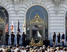 Image result for San Francisco City Hall Diana Fientstine Funeral