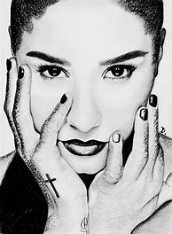 Image result for Demi Lovato Black and White
