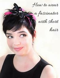 Image result for Fascinator Hats for Short Hair