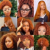 Image result for Dark Red Hair Color Black Women