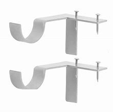 Image result for Curtain Rod Wall Attachment