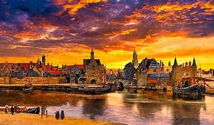 Image result for View of Delft Jan Vermeer