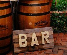 Image result for Rustic Wood Shot Bar Signs