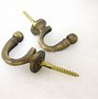 Image result for Brass Curtain Tie Back Hooks