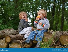 Image result for Boy Eating Apple Under Tree