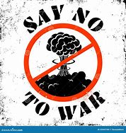 Image result for No War Cartoon