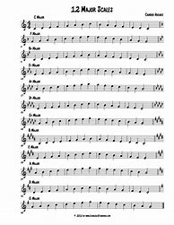 Image result for 12 Scales On Sheet Music