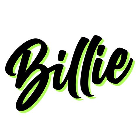 Billie Eilish Name Logo