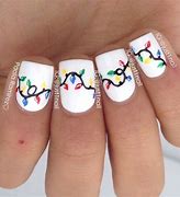 Image result for Cute Christmas Light Nails