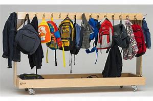 Image result for Coat Hooks and Backpack Hanging