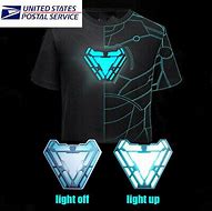 Image result for Iron Man Light-Up Shirt