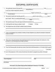 Image result for Estoppel Certificate Template for Hawaii