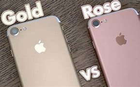 Image result for Rose Gold vs Black iPhone 7