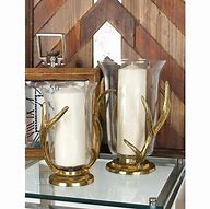 Image result for Acrylic with Gold Candle Holders
