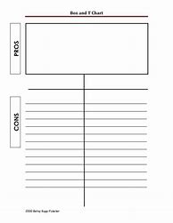 Image result for Pros and Cons DBT Blank Template
