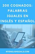 Image result for Palabras En Ingles Y Español