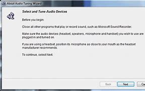 Image result for Audio Tuning Wizard