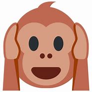 Image result for Hear No Evil Monkey Emoji