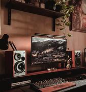 Image result for aesthetic computer set up