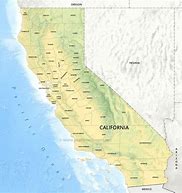 Image result for California Physical Map