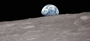 Image result for Moon Surface Overlooking Earth