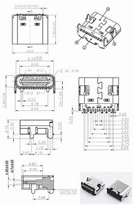 Image result for USBC Port Dimensions