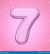 Image result for Number 7 in Pink 3D