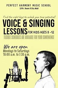 Image result for Singing Lesson Sign
