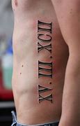 Image result for Roman Numeral Tattoo Stencil