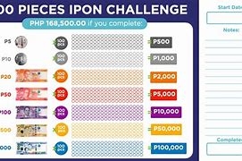 Image result for Ipon Challenge Calendar