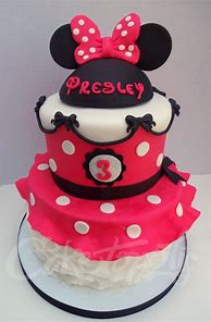 Image result for Hot Pink Minnie Mouse Cake
