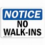 Image result for No Moonwalking Sign