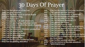 Image result for 30 Days Prayer