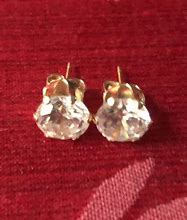 Image result for 14K Gold CZ Stud Earrings