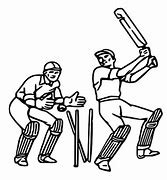 Image result for Outline Cricket Players Team