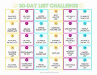 Image result for List of 30-Day Challenges