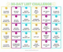 Image result for 30-Day Photo Challenge List