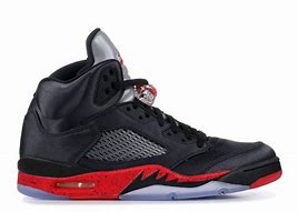Image result for Jordan 5 Retro Black and Red