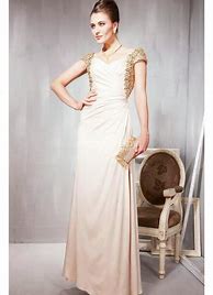 Image result for Champagne Colored Evening Dress