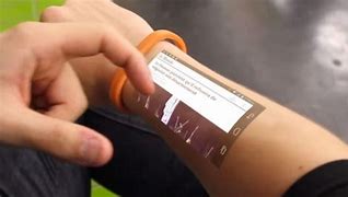 Image result for Cell Phone Bracelet Projector Throwing Image onto Forearm