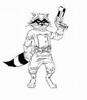 Image result for Guardians of the Galaxy Rocket Raccoon Coloring Page