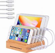 Image result for Bamboo Charging Station for Multiple Devices