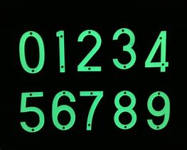 Image result for Glow in the Dark Numbers Stickers