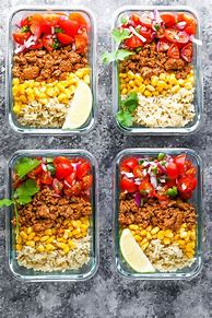 Image result for Meal Prep Healthy Taco Bowl