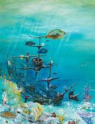 Image result for Sunken Ship Watercolor