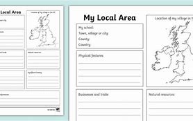 Image result for Poster KS3 of My Local Area